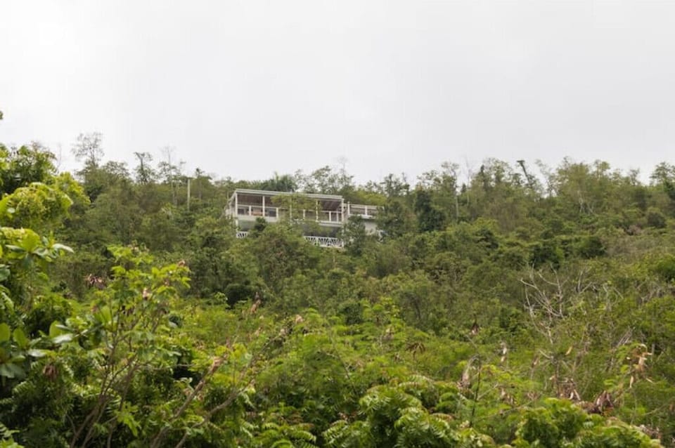 Sunset Villa as seen from the beach! Beach accessible by private foot path. 