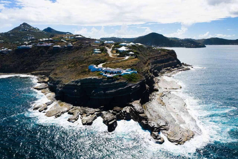 Aerial photo of WV MOZ, Pointe Milou, St. Barthelemy