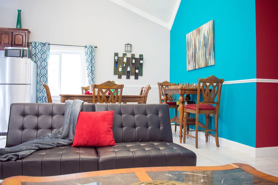 Superior Apartment, 2 Bedrooms, 2 Bathrooms, City View | Living area | 50-inch flat-screen TV with cable channels, TV, DVD player