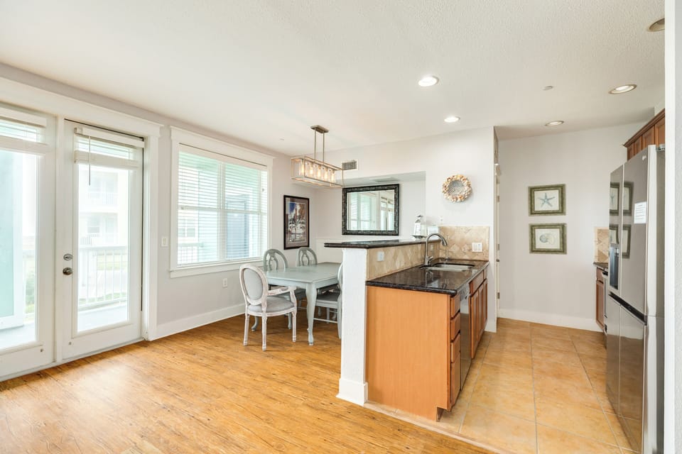 The family cook will love preparing meals while enjoying the view