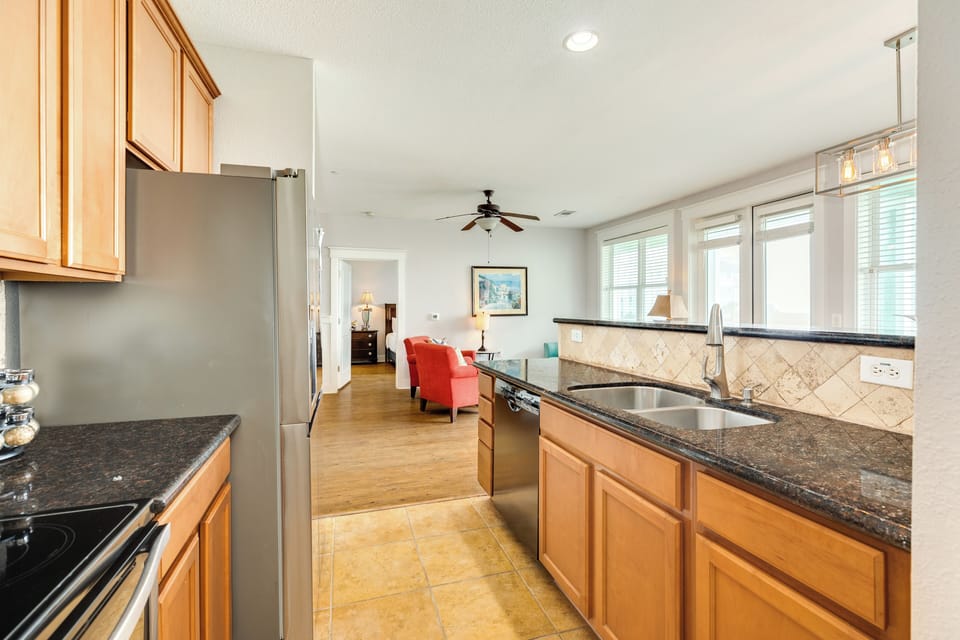 Plenty of counter space to prepare homecooked meals