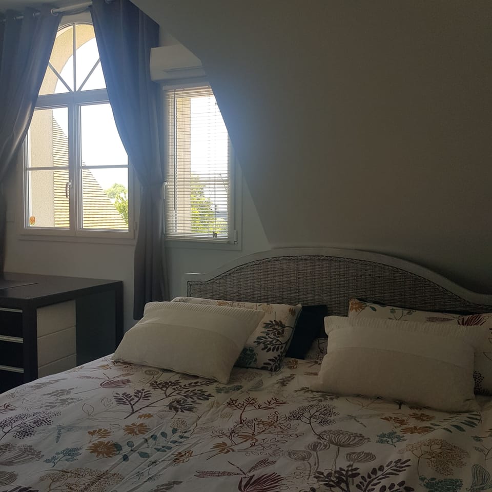 Basic Room (Hugues) | Desk, laptop workspace, free WiFi, bed sheets