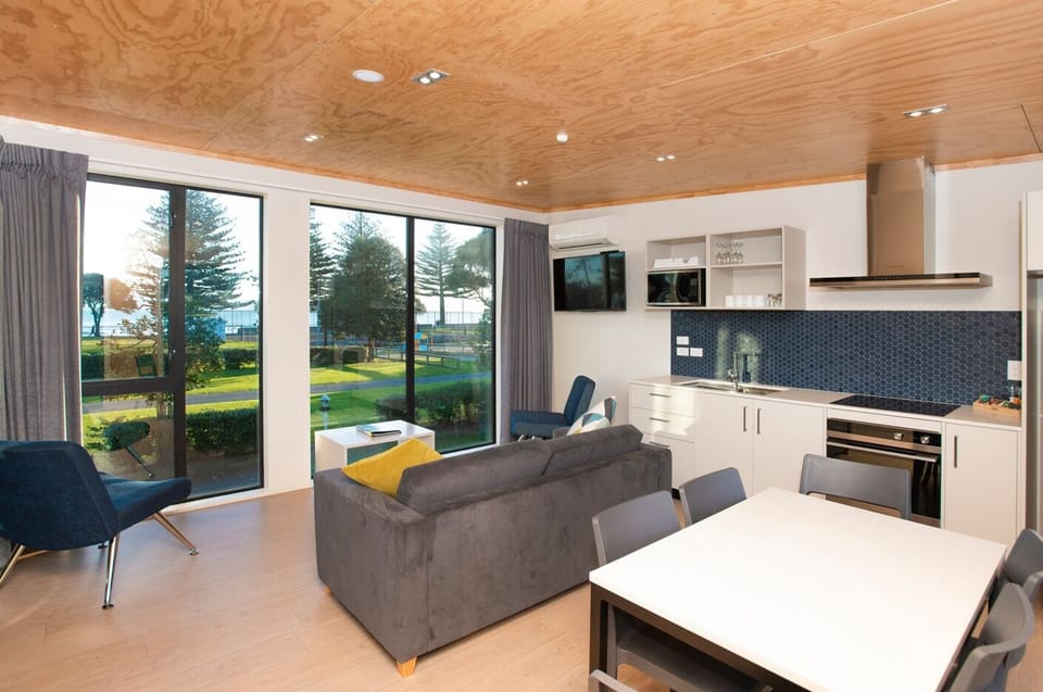 Apartment, 2 Bedrooms, Ocean View | Private kitchen | Shared fridge, microwave, highchair, dining tables