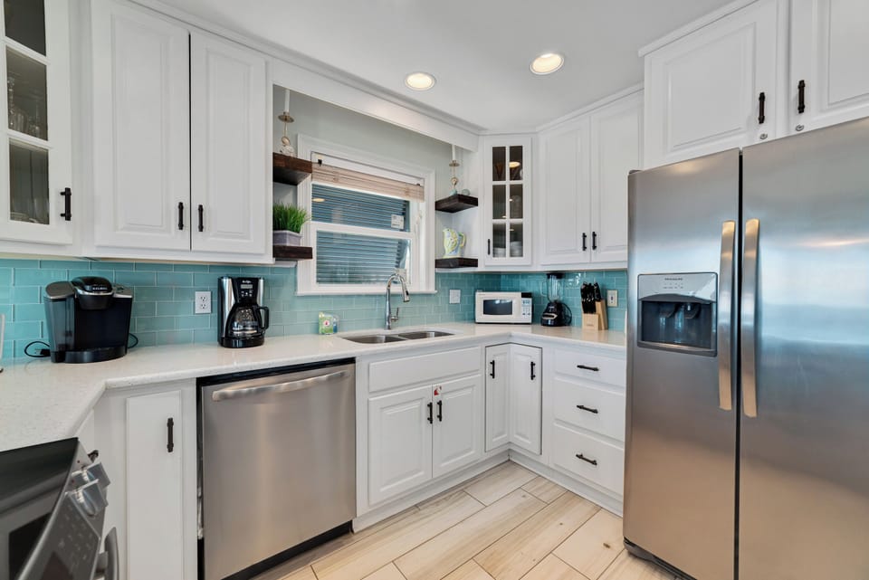 Fully stocked kitchen