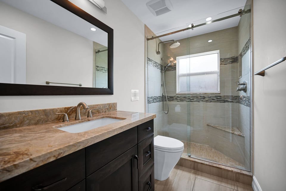 Guest Bathroom 
Walk in Shower