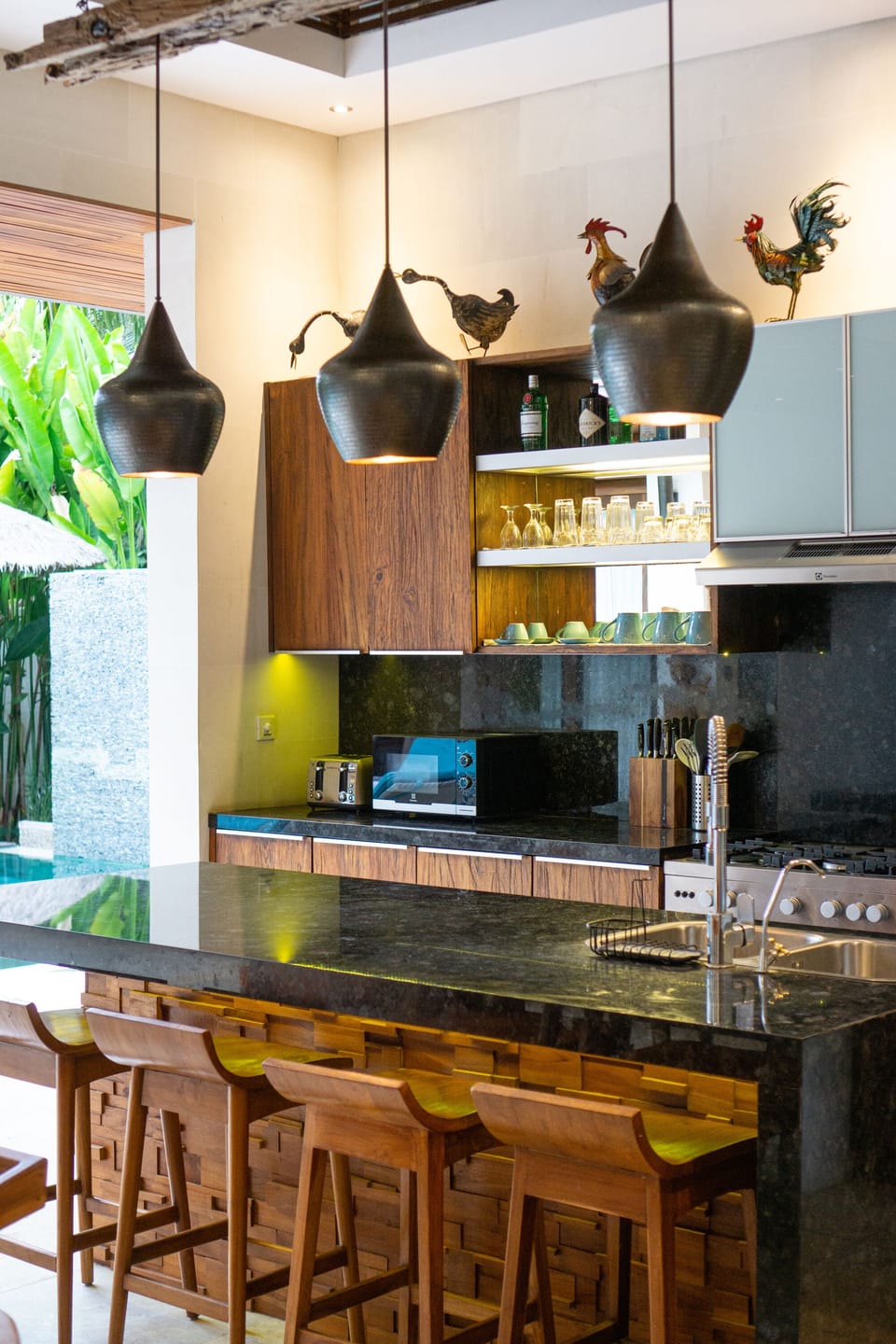 Exclusive Villa, 3 Bedrooms, Private Pool, Pool View | Private kitchen | Fridge, microwave, oven, stovetop