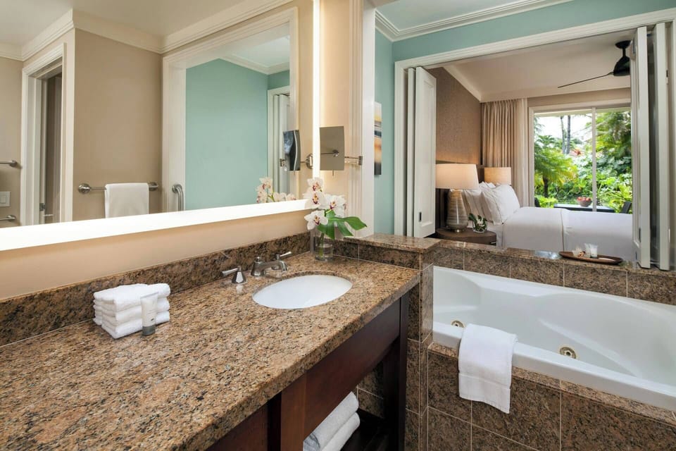 Primary bathroom comes with a jacuzzi tub and separate shower.