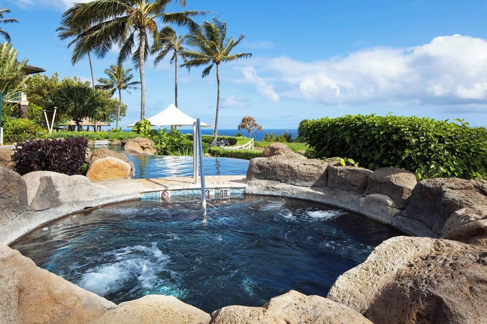 Relax in one of the whirlpool spas.