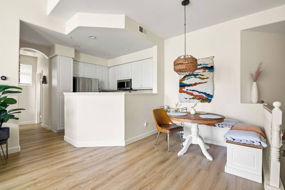 Quaint dining table seated for 4