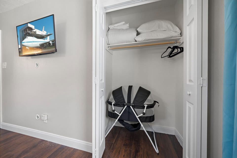 Highchair and bassinet included for your family convenience.