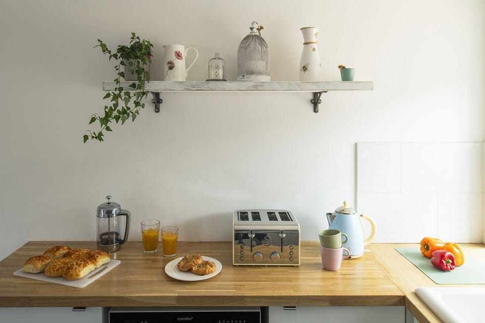The kitchen at The Milking Parlour, Wiltshire