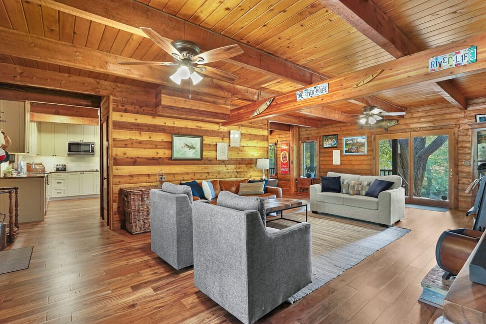 Coming back into the living space, the kitchen will be to your left