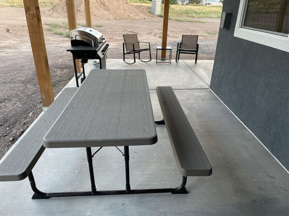 Patio Seating and Grill