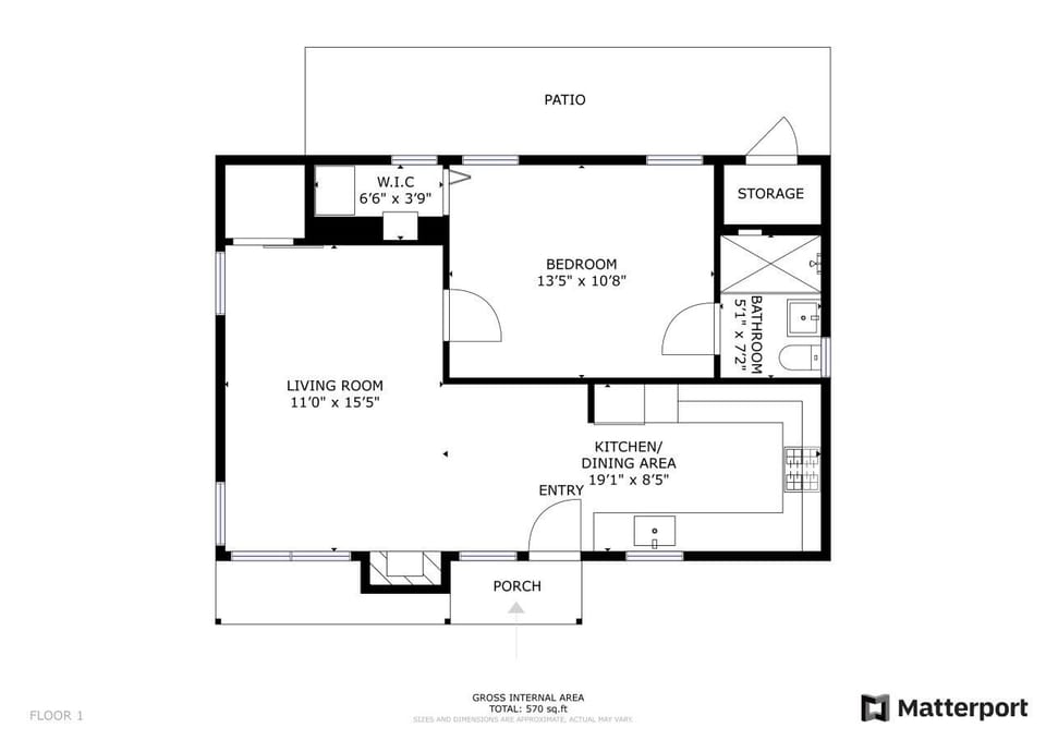 FLOOR PLAN -- View 3D Virtual Tour of the Property Here: https://tinyurl.com/yhf97uzy