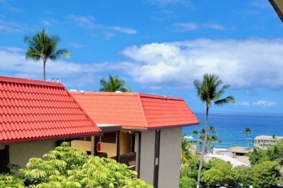View from the front entrance of the unit looking towards the ocean