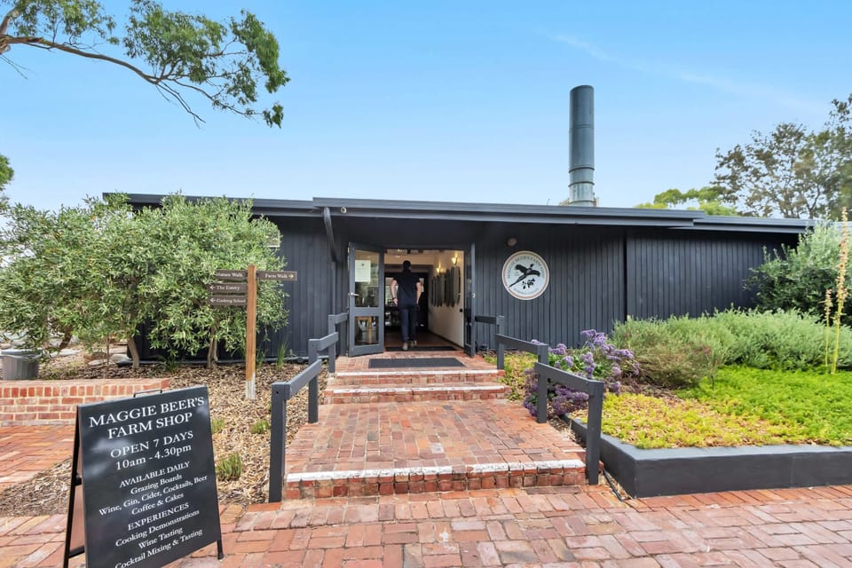 Entrance to Maggie Beer's just three minutes drive from property