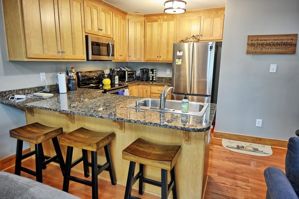 Kitchen with extra seating