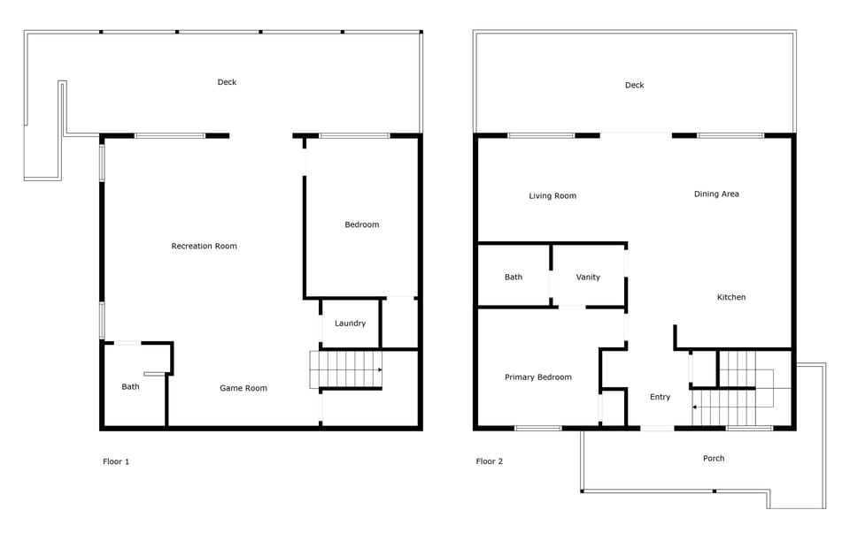 Cabin, 2 Bedrooms | Floor plan