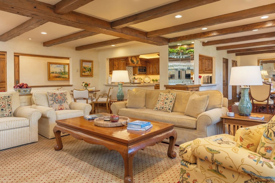 Living Room open to kitchen and dining room