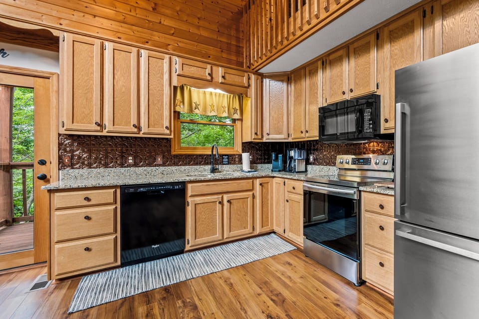 Stock up at Wears Valley Country Store & cook in our modern kitchen.
