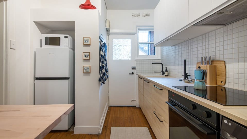 Kitchen leads to outside