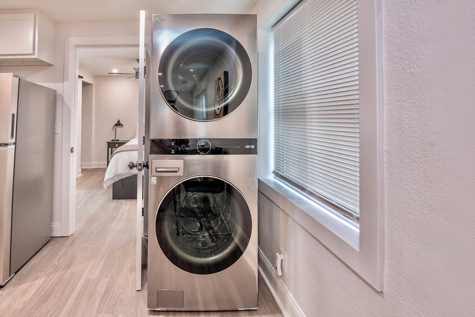 Enjoy the comforts of home, including a well-appointed laundry area.