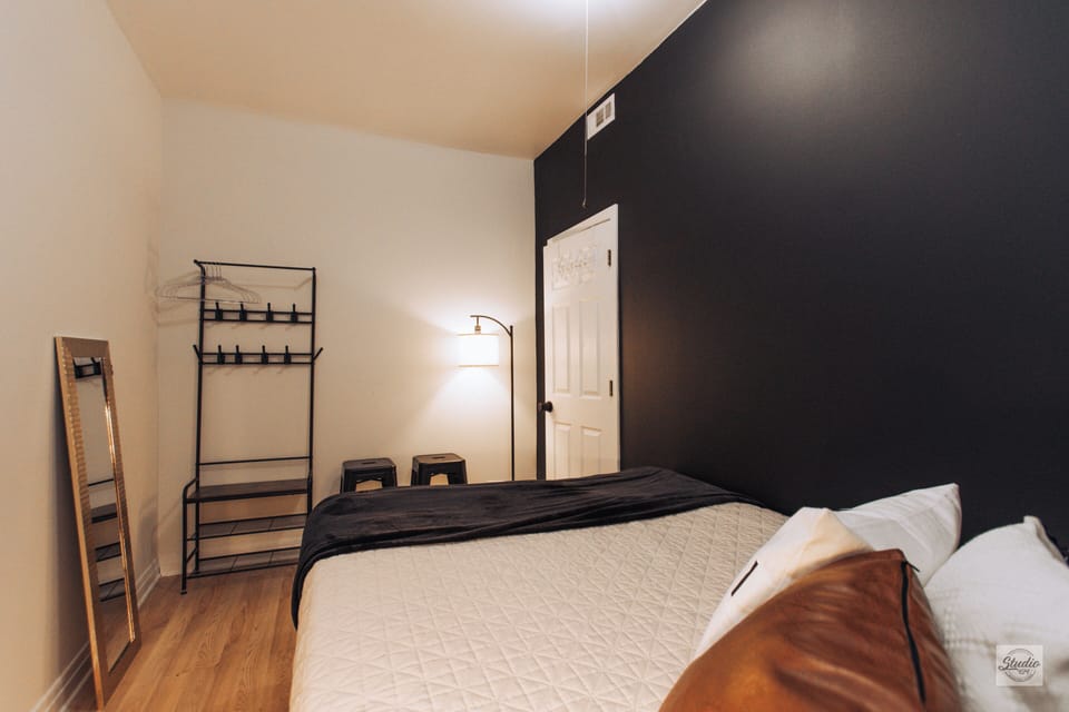 Basic Single Room (Shared Bathroom) | Individually furnished, desk, laptop workspace, iron/ironing board