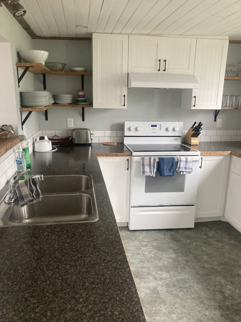 Fully renovated kitchen on the main floor.