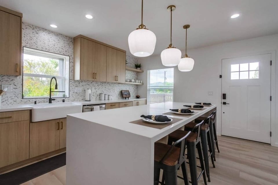 Kitchen with views