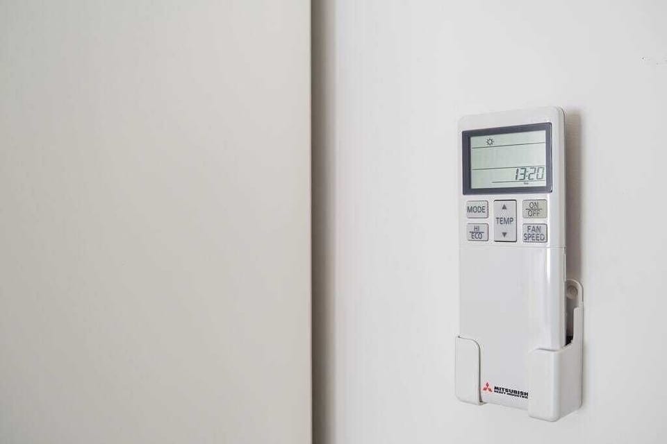 Bedroom | The apartment is fully air conditioned with a brand new Mitsubishi system, providing quiet, powerful cooling and heating throughout the space to ensure optimal comfort in every season.