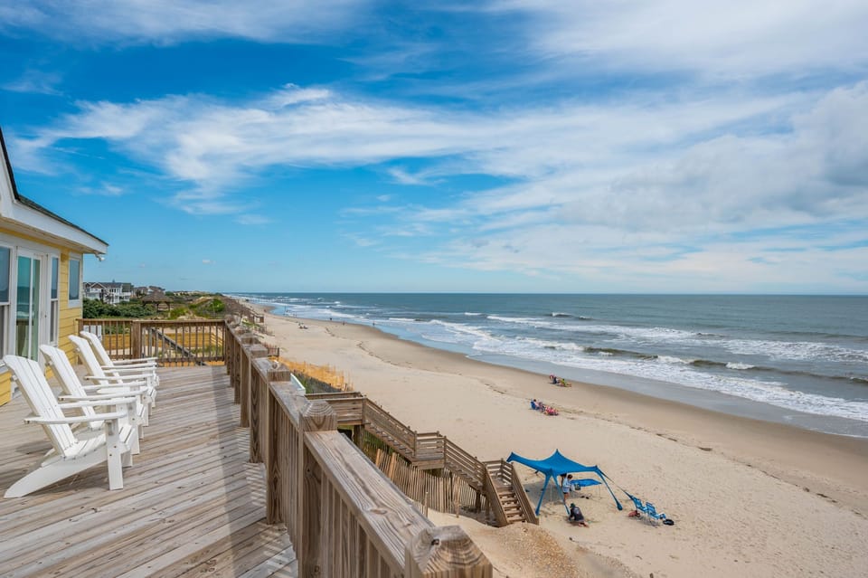 OH103: Beach Haven | TL Rear Sun Deck - Great ocean views!