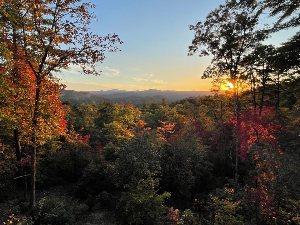 Birds Eye View - Fall view - can you say Bob Ross! 