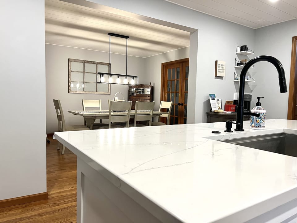 Dining room attached to kitchen