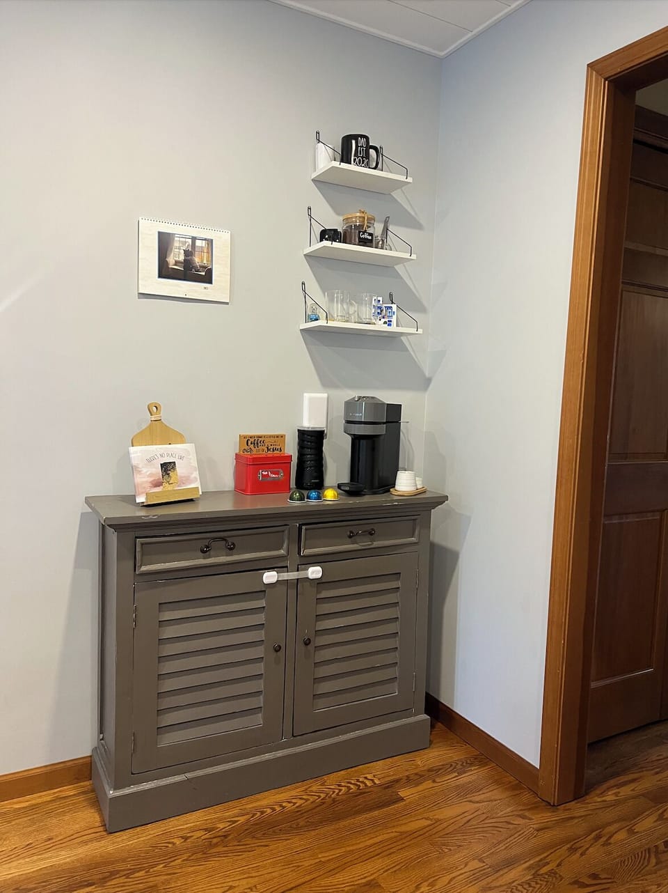 Coffee bar with Nespresso Machine