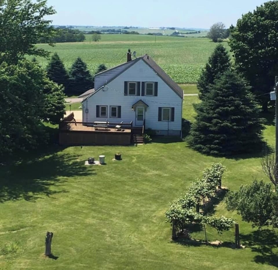 View of farmhouse from lighthouse