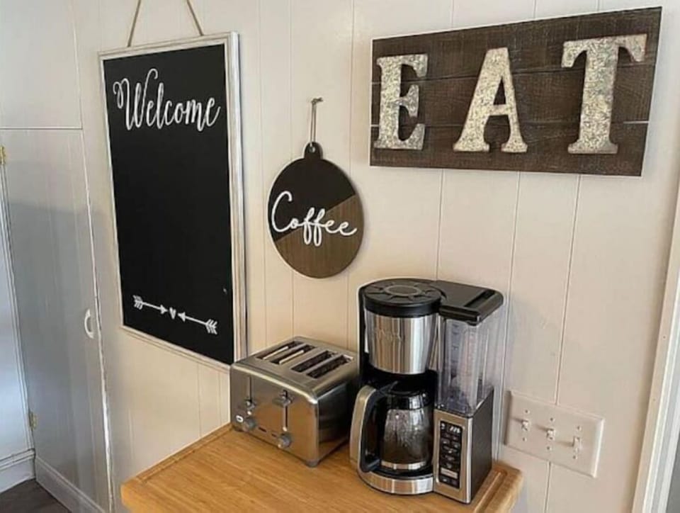 We provide coffee, tea, creamer and sugar