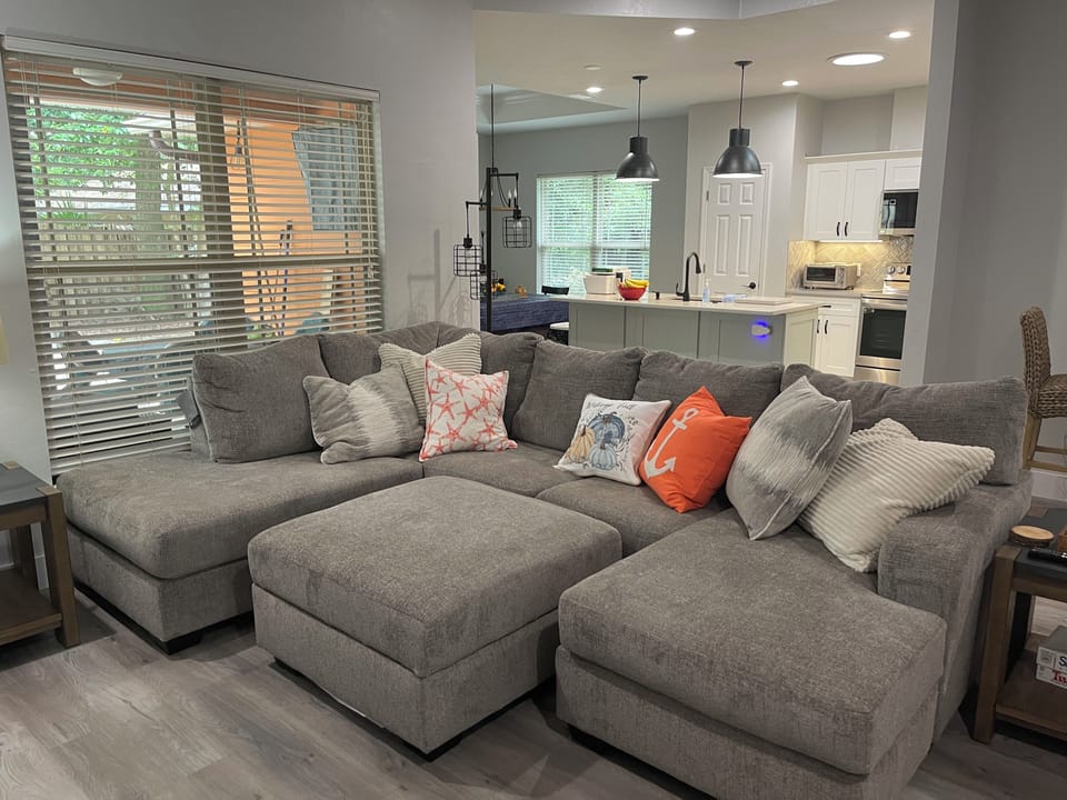 Living room sectional seats 6-8