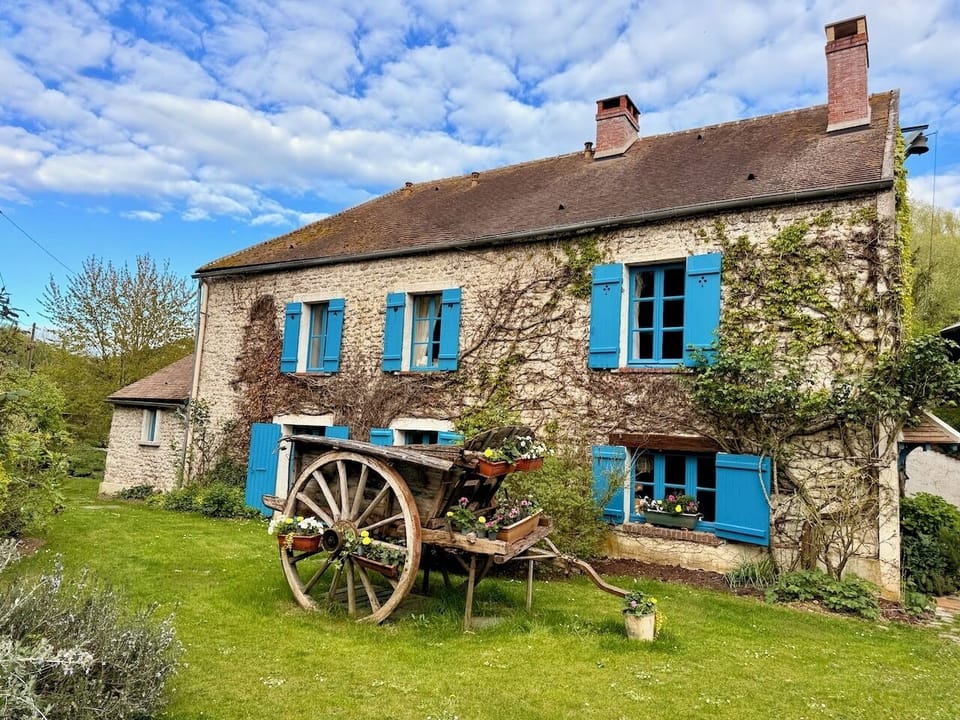 The 5 bedroom, 4 bathroom Moulin - the main building on the compound.