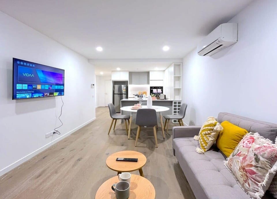 Spacious lounge smart TV