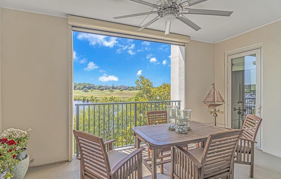 The Marina 5-305 private balcony