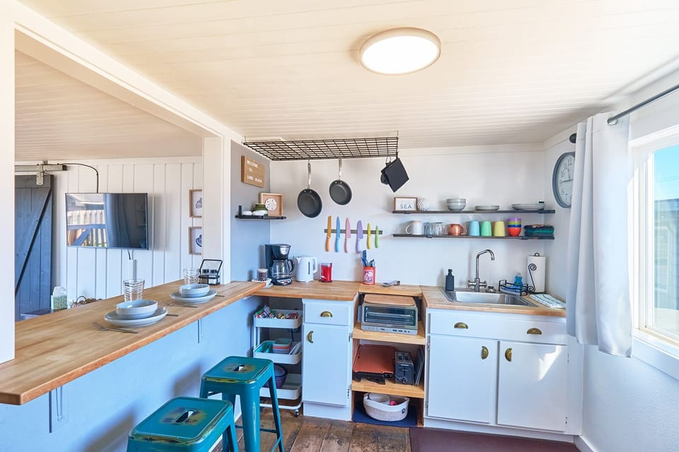 No oven/stove- Ninja air fryer and two top burner for cooking