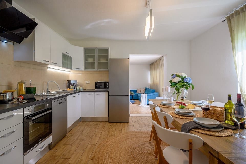 Inside of Croatia luxury family villa Essencia Milna Brac with private heated pool for vacation and rent