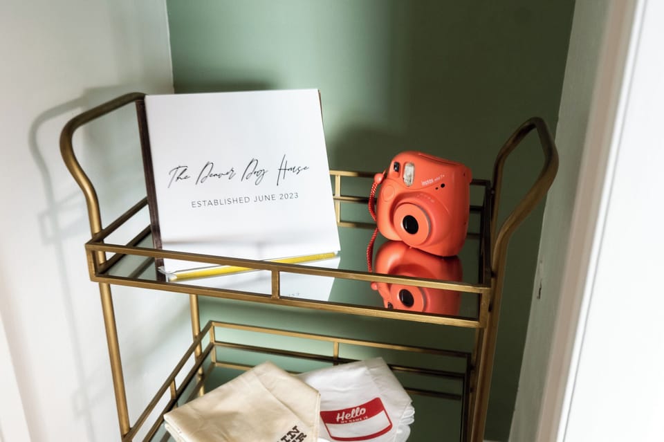 Guestbook and instax for our furry friends!