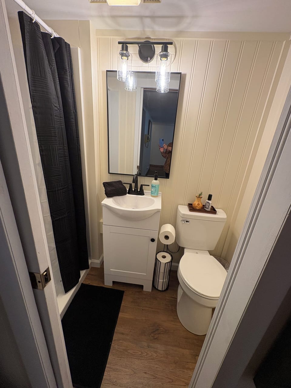 Basement bathroom and shower