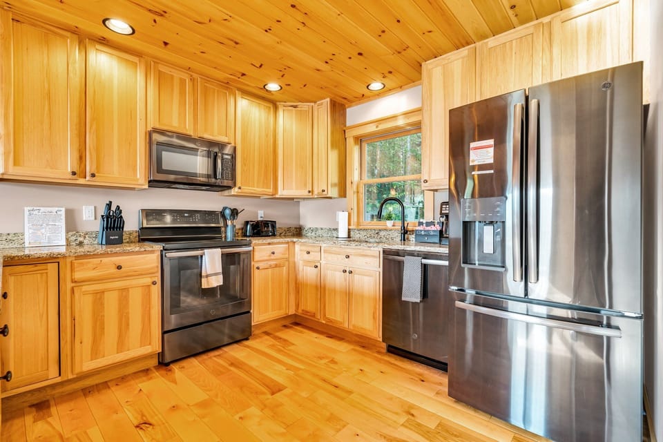 A fully loaded kitchen has everything you need to cook up a meal for the ground