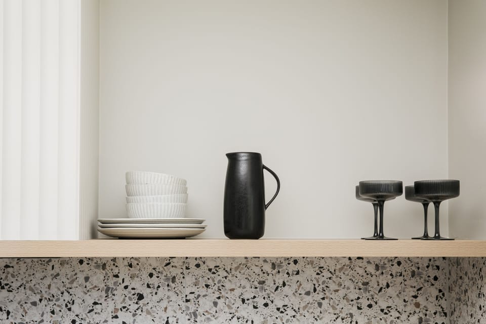 Two-Bedroom Apartment | Private kitchen | Espresso maker, electric kettle