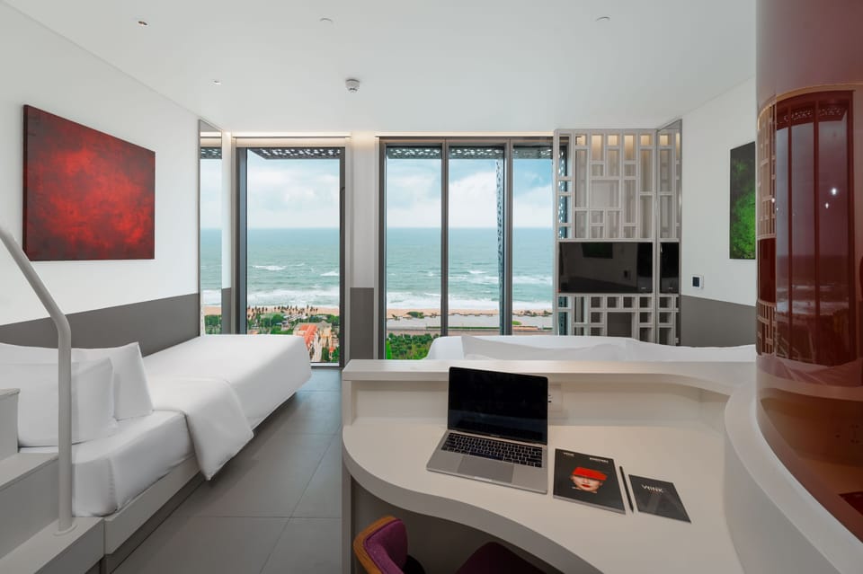 Premium bedding, down comforters, memory foam beds, minibar