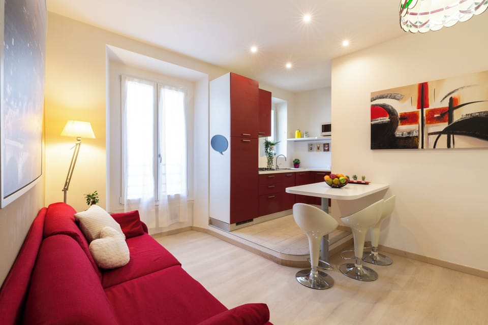City Apartment, 1 Queen Bed | Living area | Smart TV