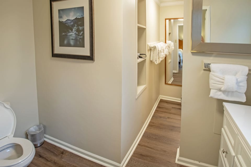 Private full bathroom located in Bedroom 1 
