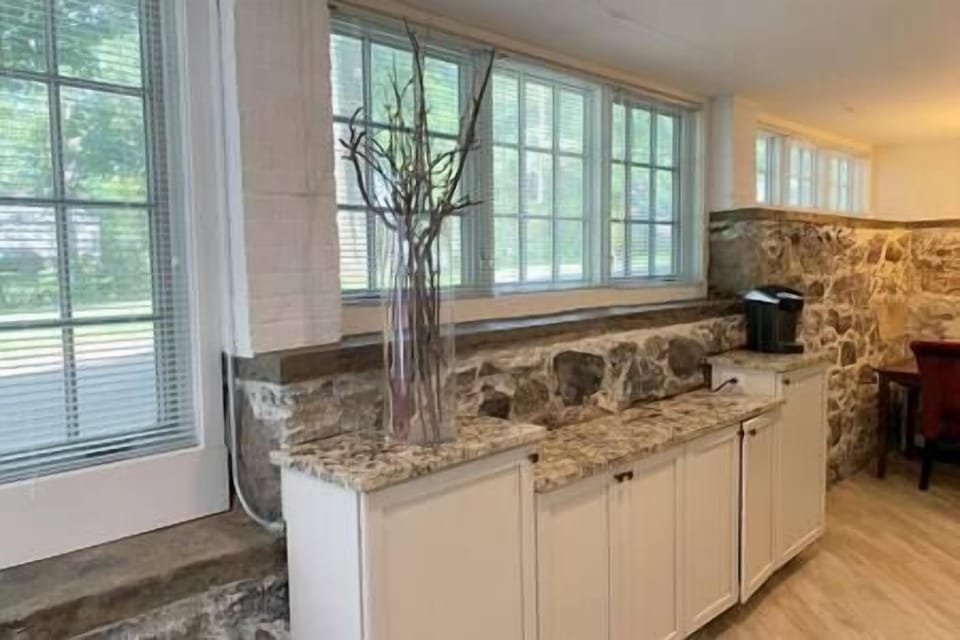 Kitchen with view to yard